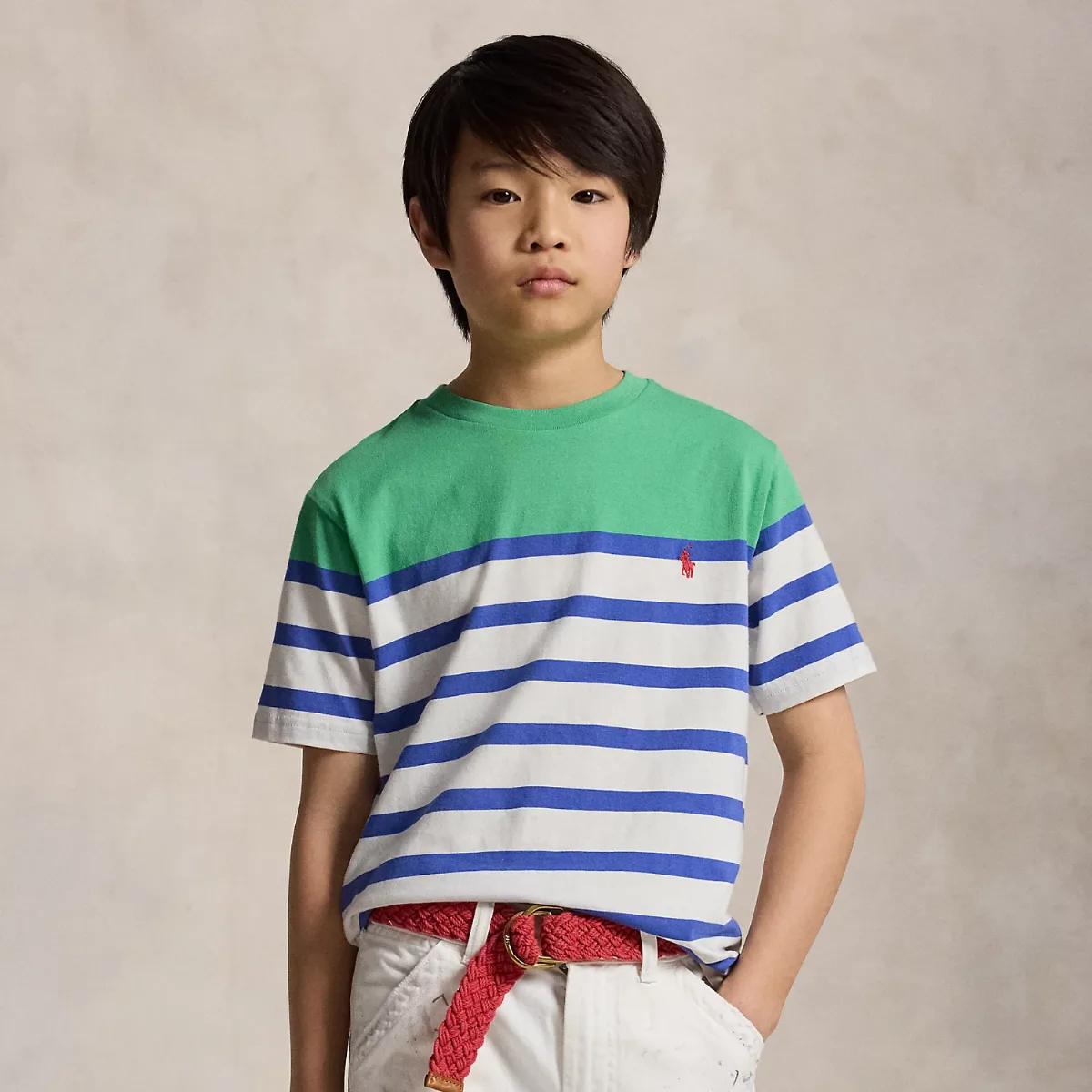 Striped Cotton Jersey Tee by Ralph Lauren