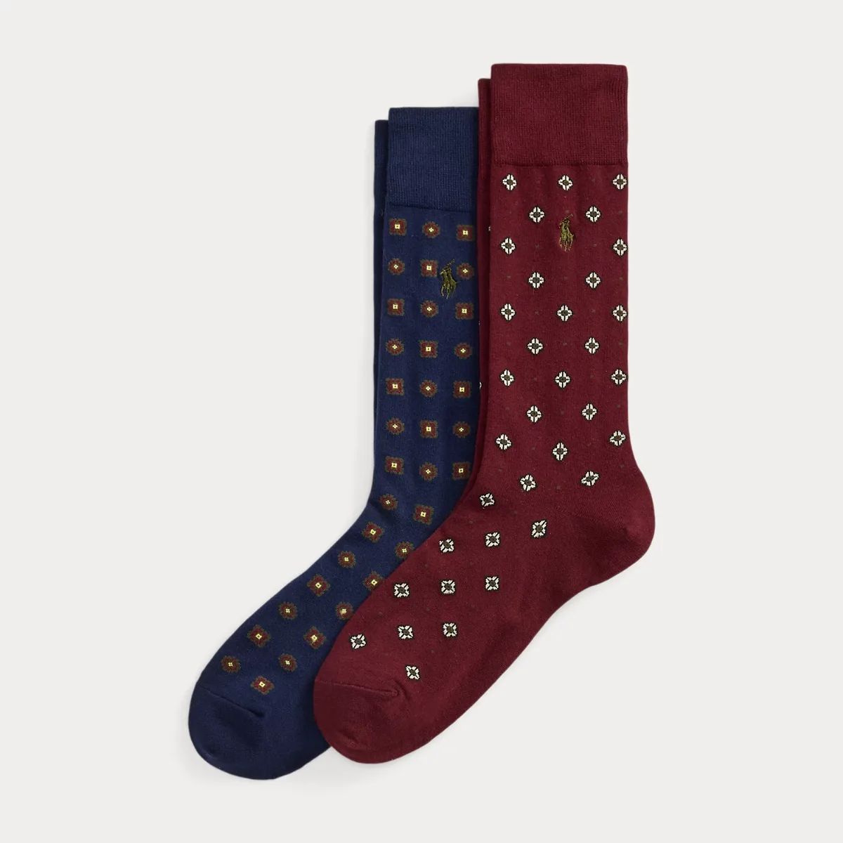 Foulard-Motif Trouser Sock 2-Pack by Ralph Lauren