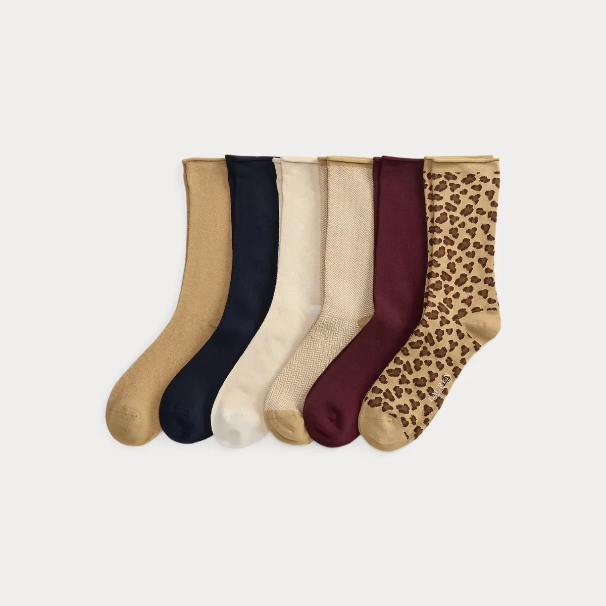Patterned Roll-Top Sock 6-Pack by Ralph Lauren