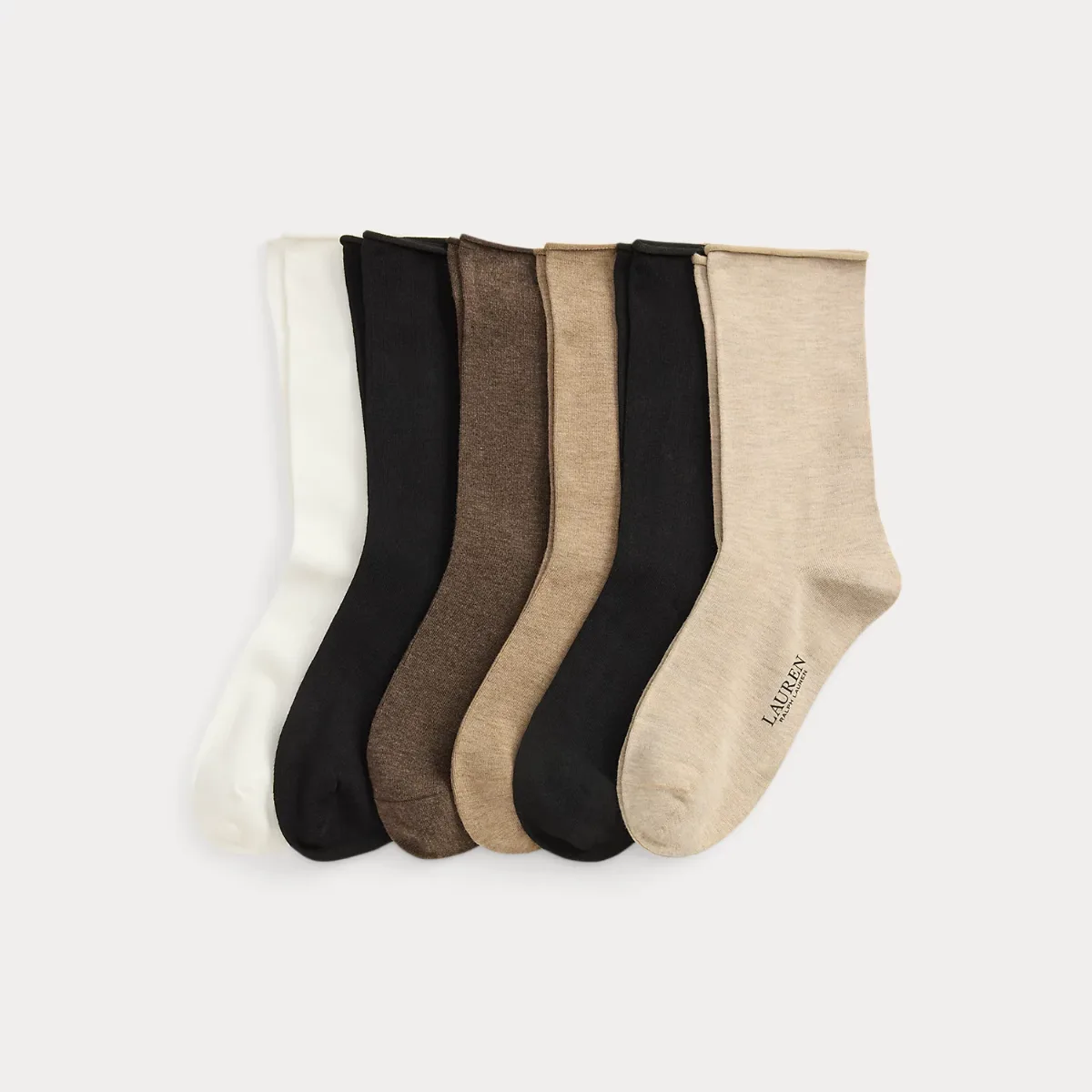 Stretch Roll-Top Sock 6-Pack by Ralph Lauren
