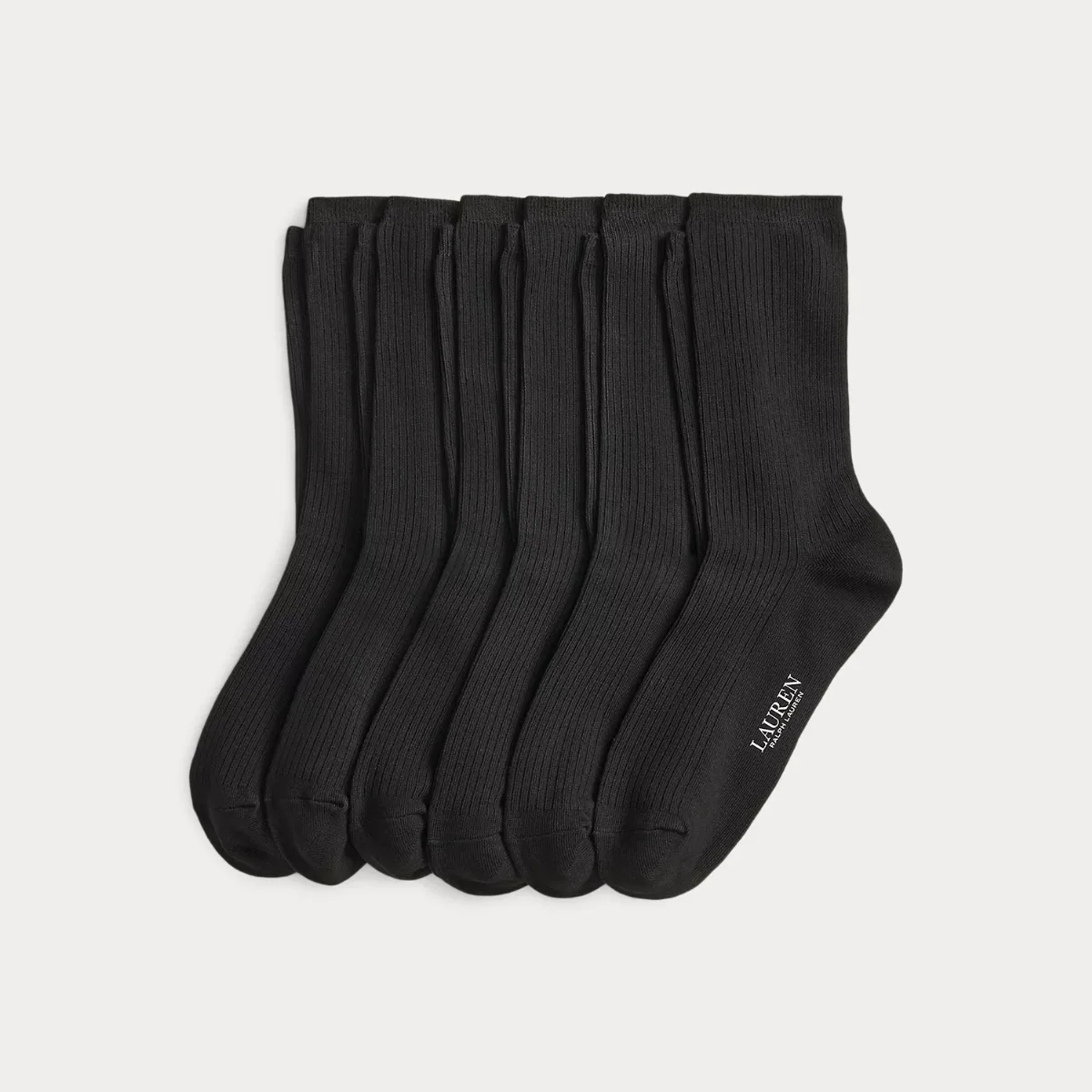 Rib-Knit Stretch Trouser Sock 6-Pack by Ralph Lauren