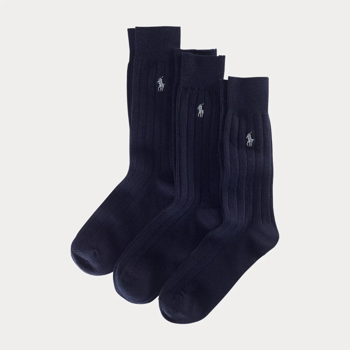 Ribbed Cotton-Blend Trouser Sock 3-Pack