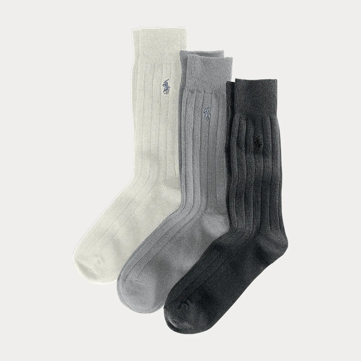 Ribbed Cotton-Blend Trouser Sock 3-Pack