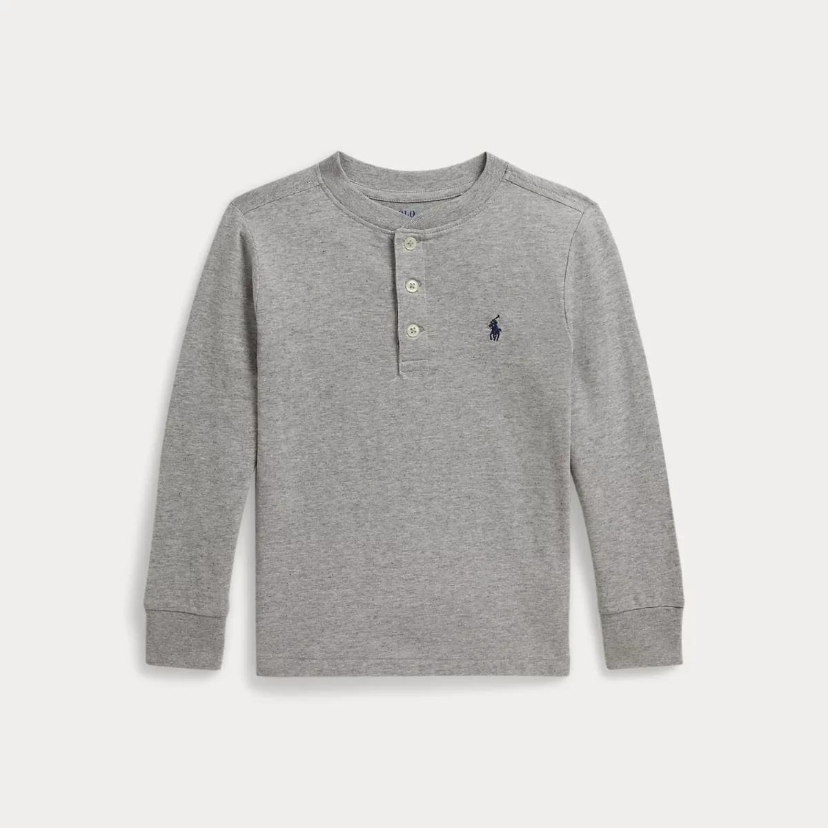 Cotton Jersey Henley Shirt by Ralph Lauren