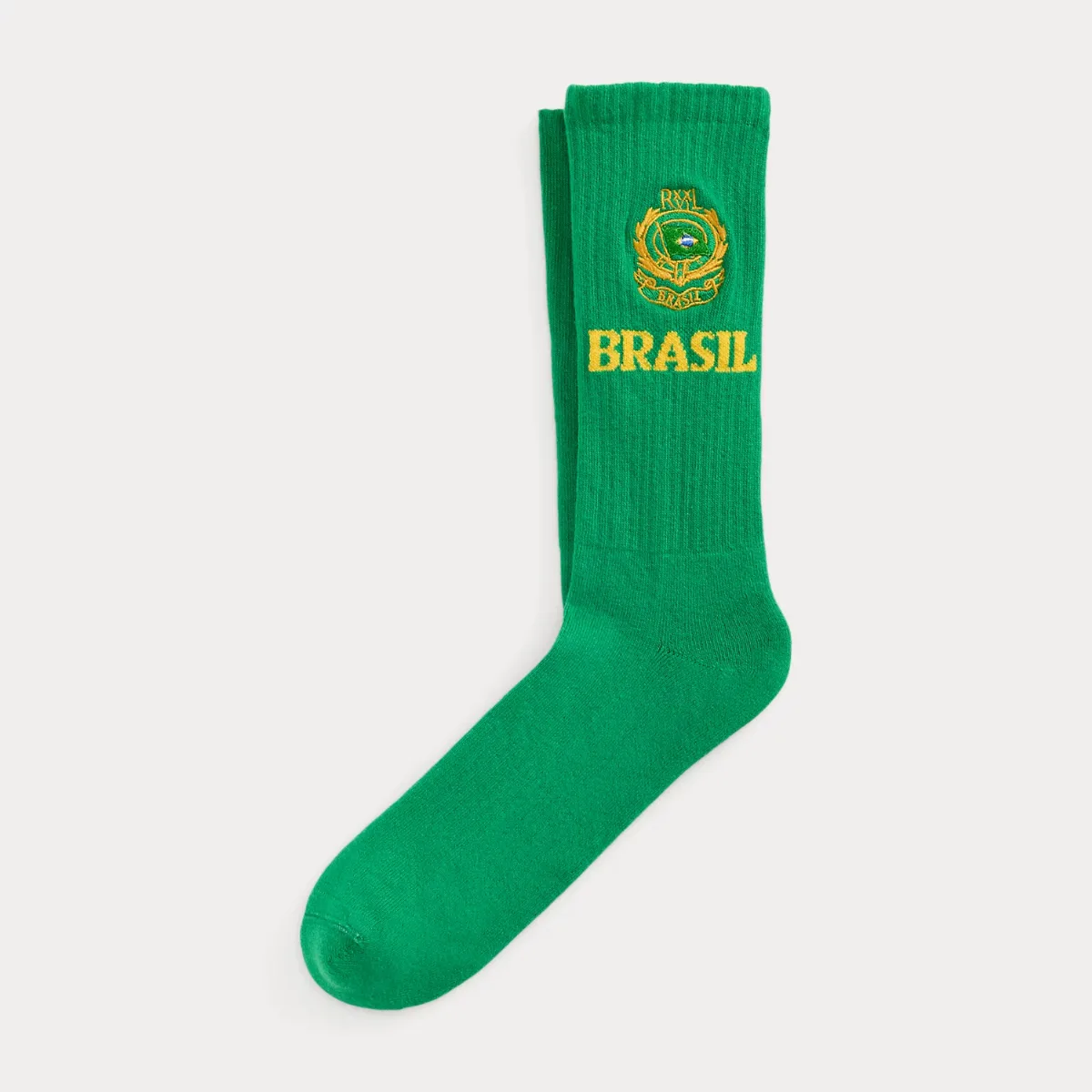 Brasil Cotton-Blend Crew Socks by Ralph Lauren