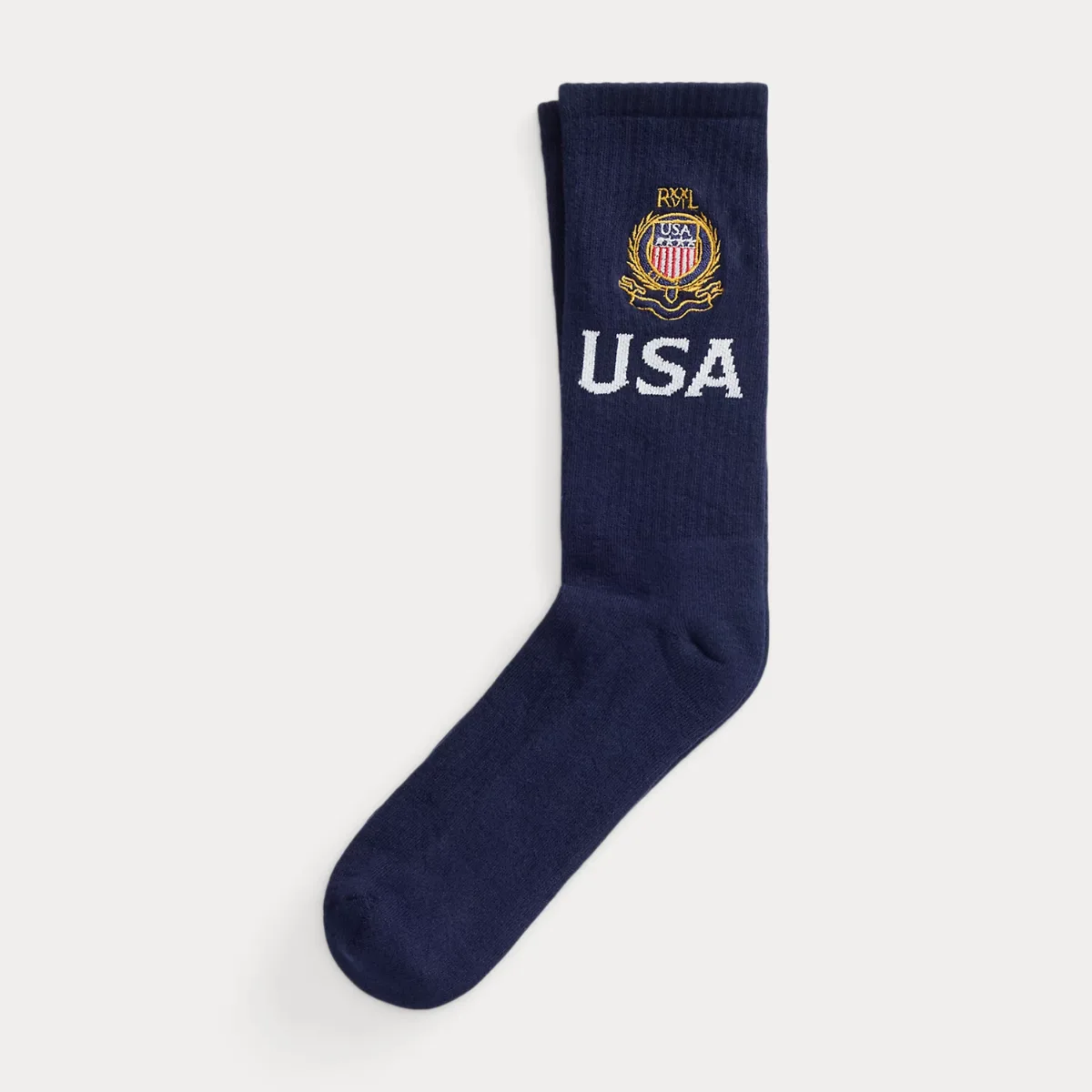 USA Cotton-Blend Crew Socks by Ralph Lauren