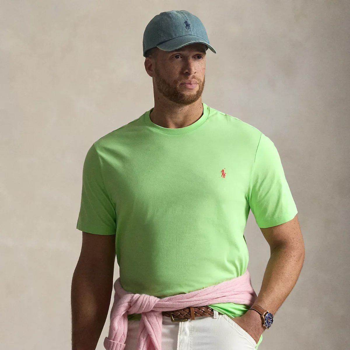 Jersey Crewneck T-Shirt by Ralph Lauren