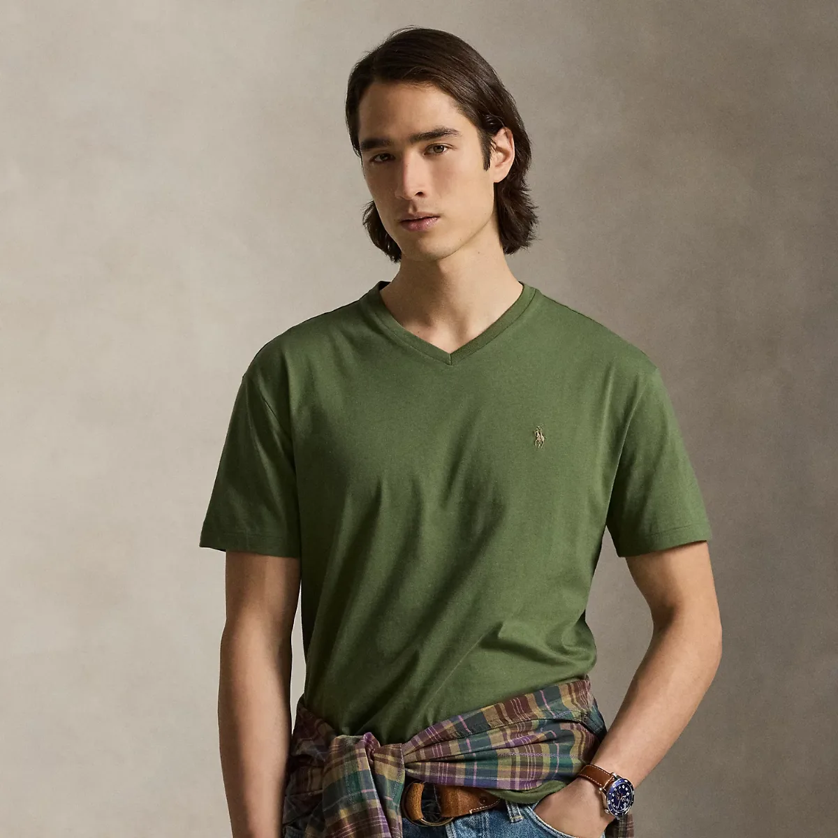 Classic Fit Jersey V-Neck T-Shirt by Ralph Lauren