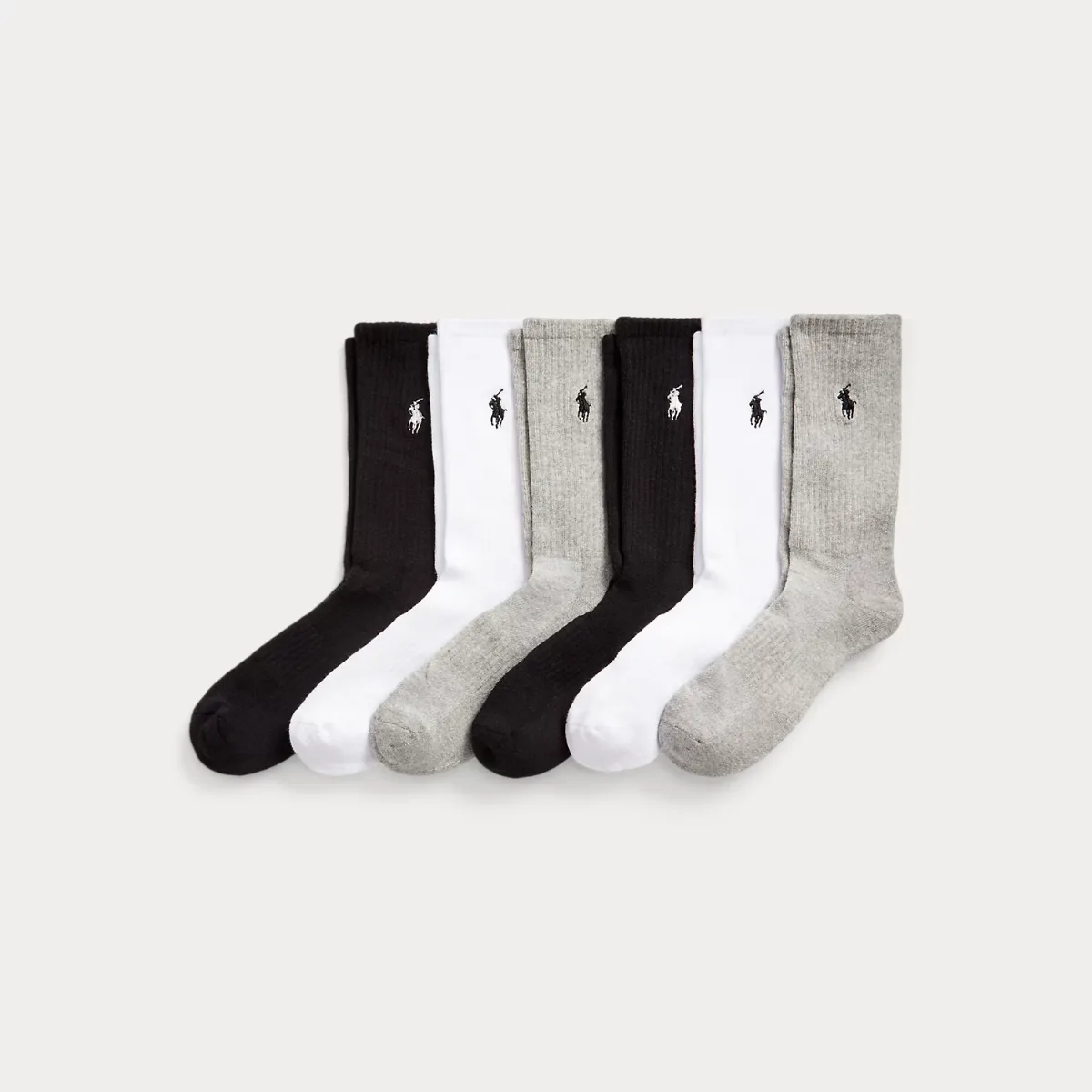 Cotton-Blend Crew Sock 6-Pack by Ralph Lauren