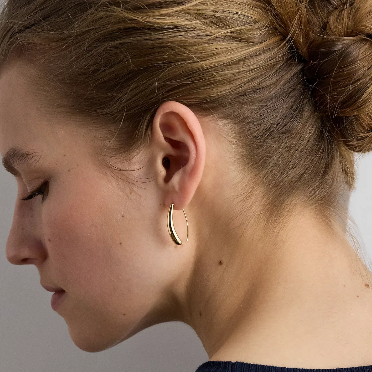 Gold-Plated Threader Earrings