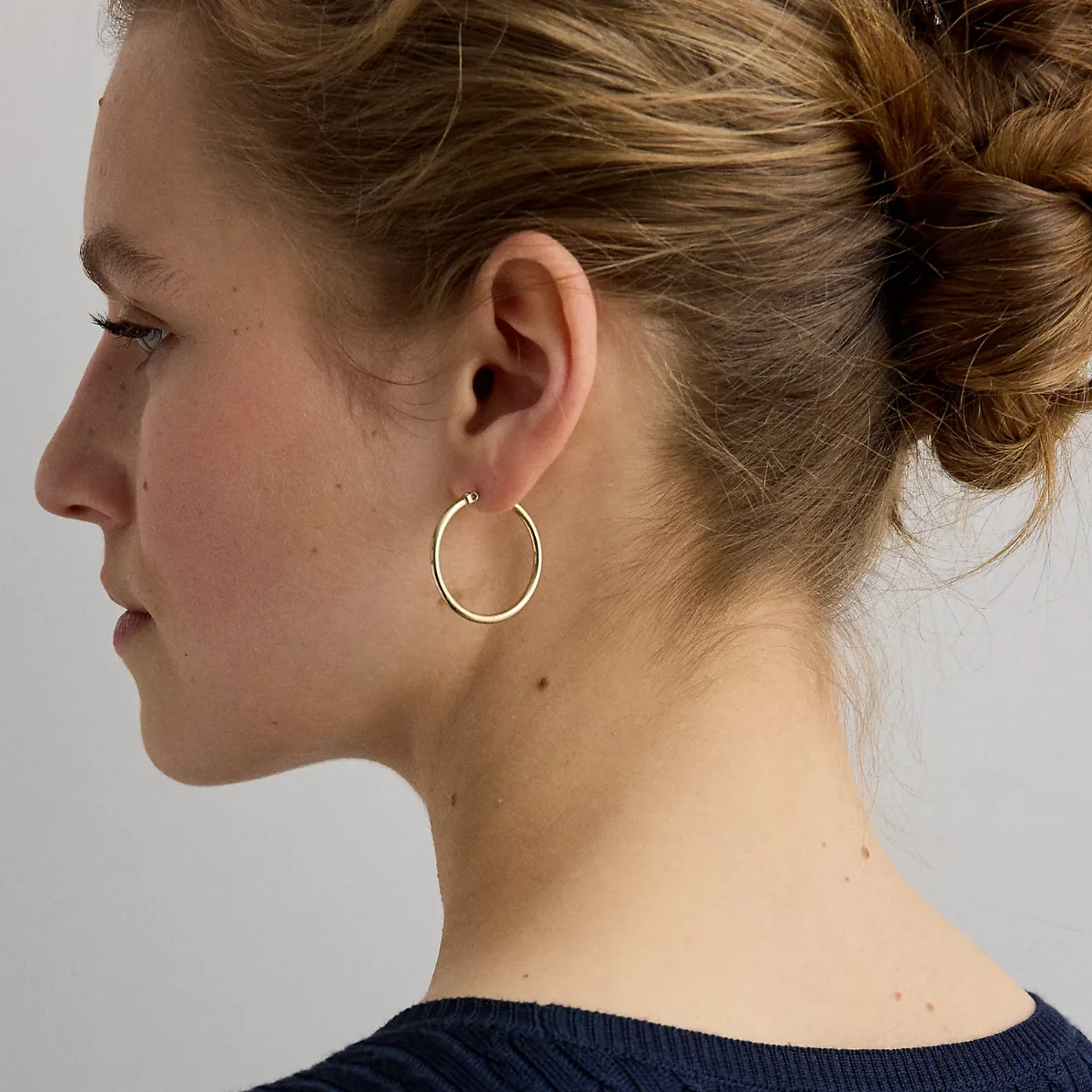 Gold-Tone Hoop Earrings
