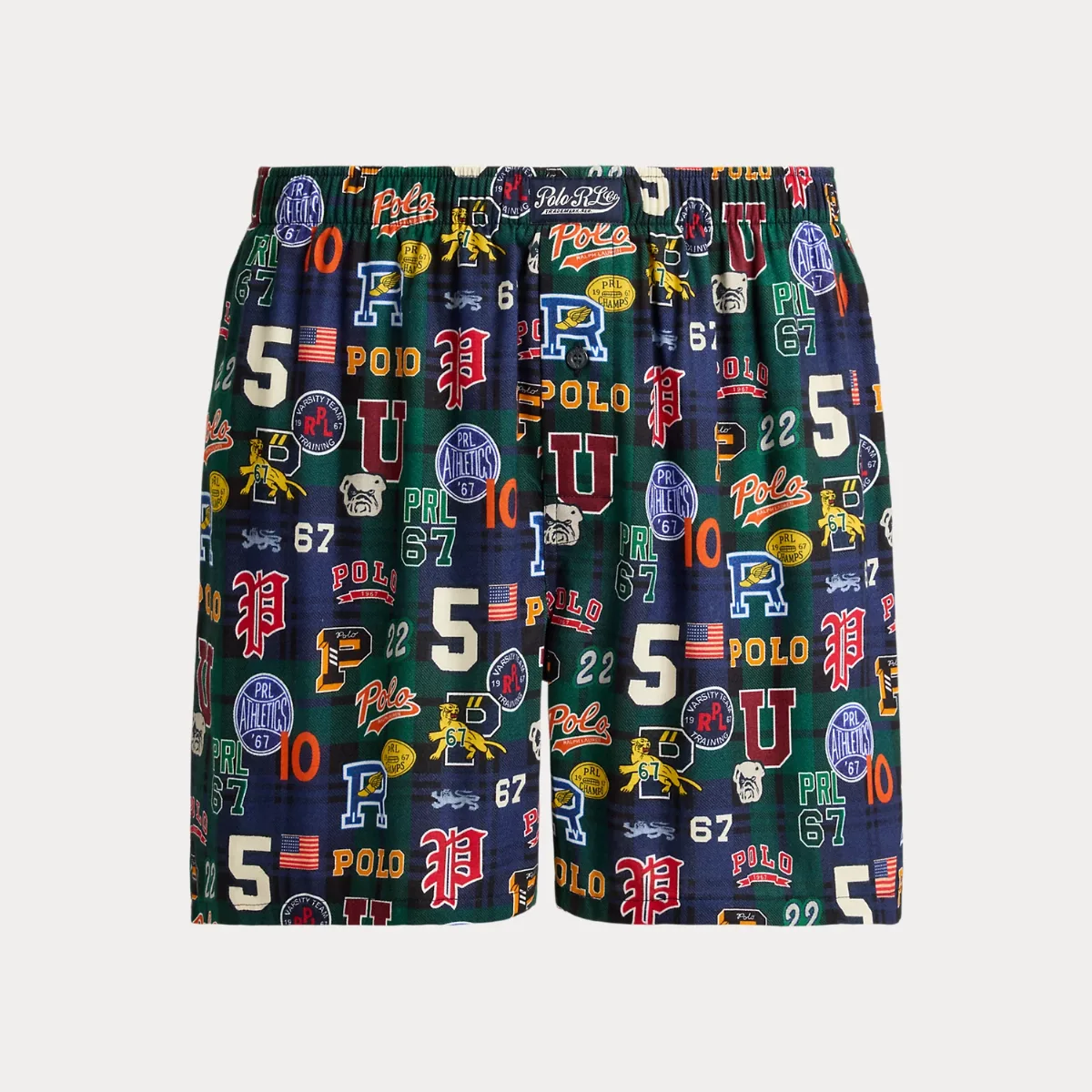Print Cotton Flannel Boxer by Ralph Lauren