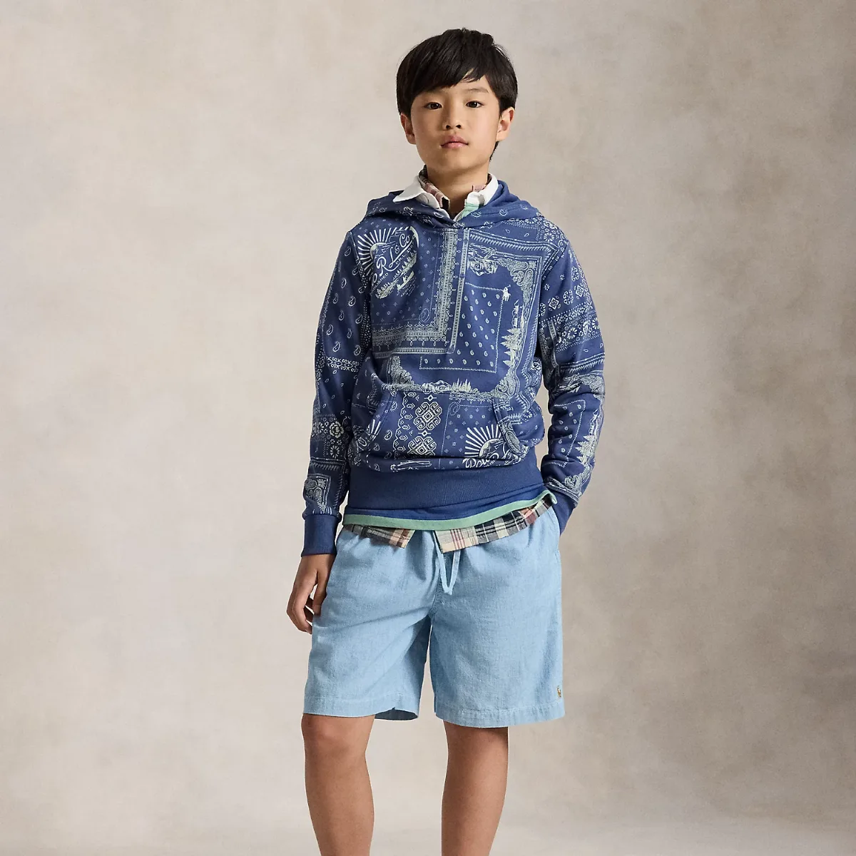 Big Fit Cotton Chambray Short by Ralph Lauren