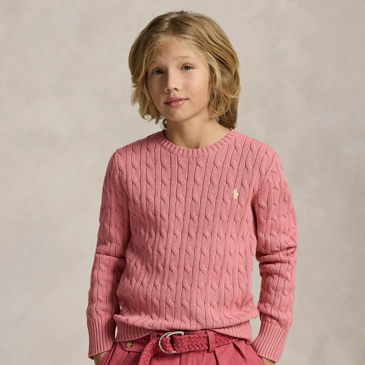 Cable-Knit Cotton Sweater by Ralph Lauren