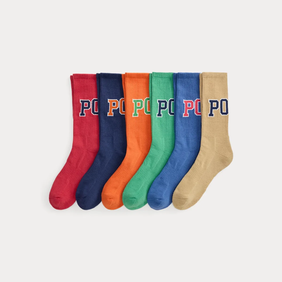 Logo Crew Sock 6-Pack by Ralph Lauren