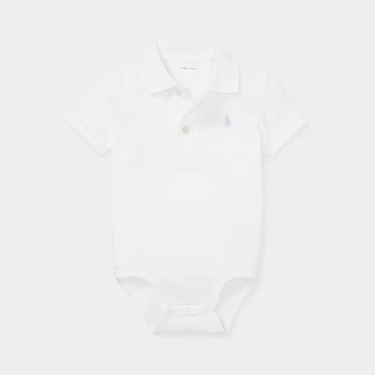 Soft Cotton Polo Bodysuit by Ralph Lauren