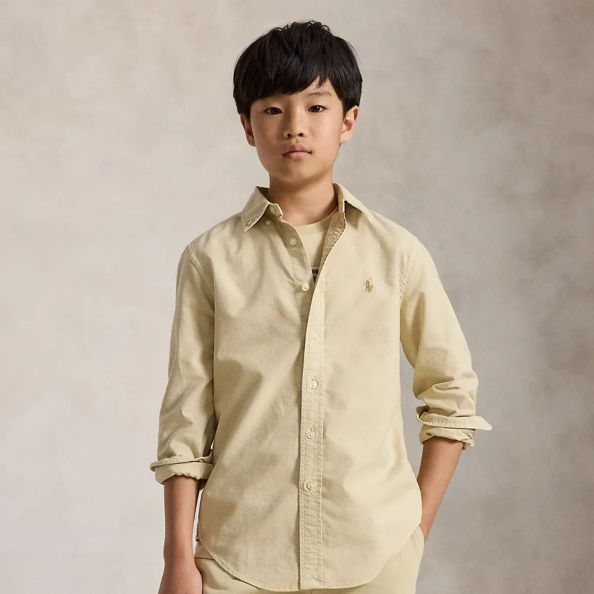 Garment-Dyed Cotton Oxford Shirt by Ralph Lauren