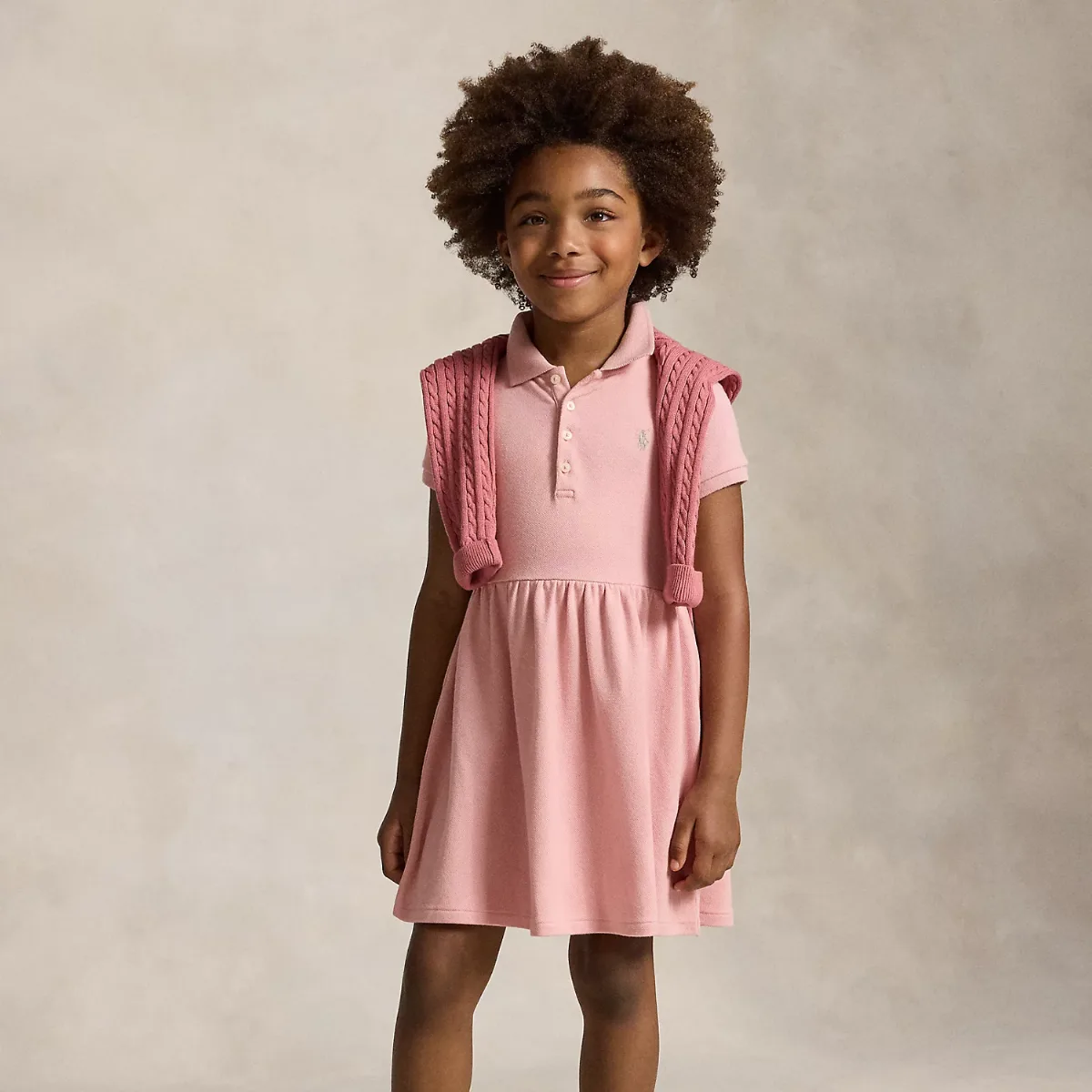 Stretch Mesh Polo Dress by Ralph Lauren