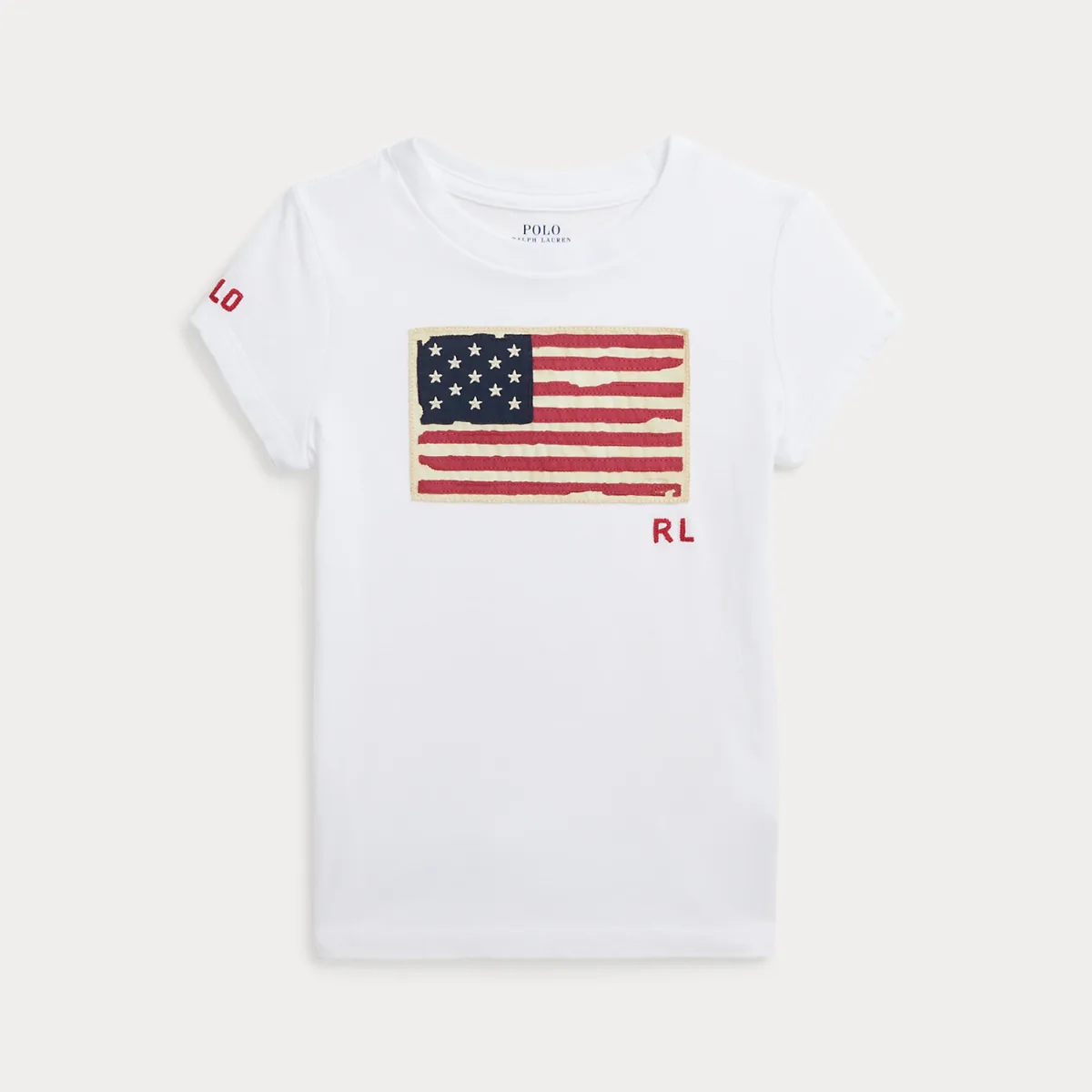 Flag Cotton Jersey Tee by Ralph Lauren