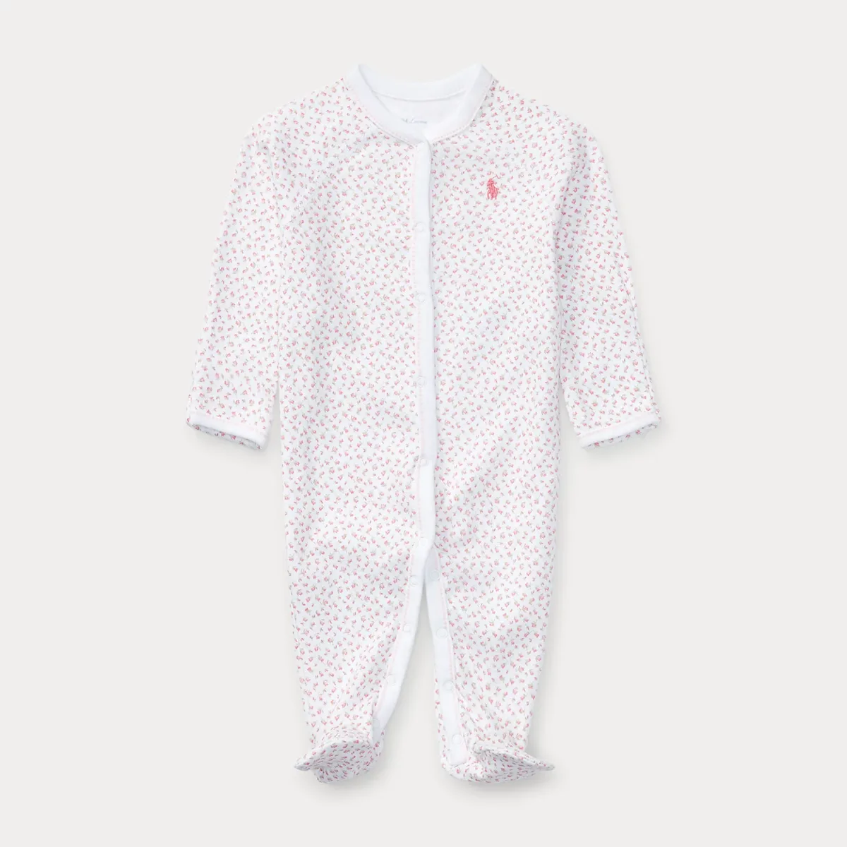 Floral Cotton Footed Coverall by Ralph Lauren