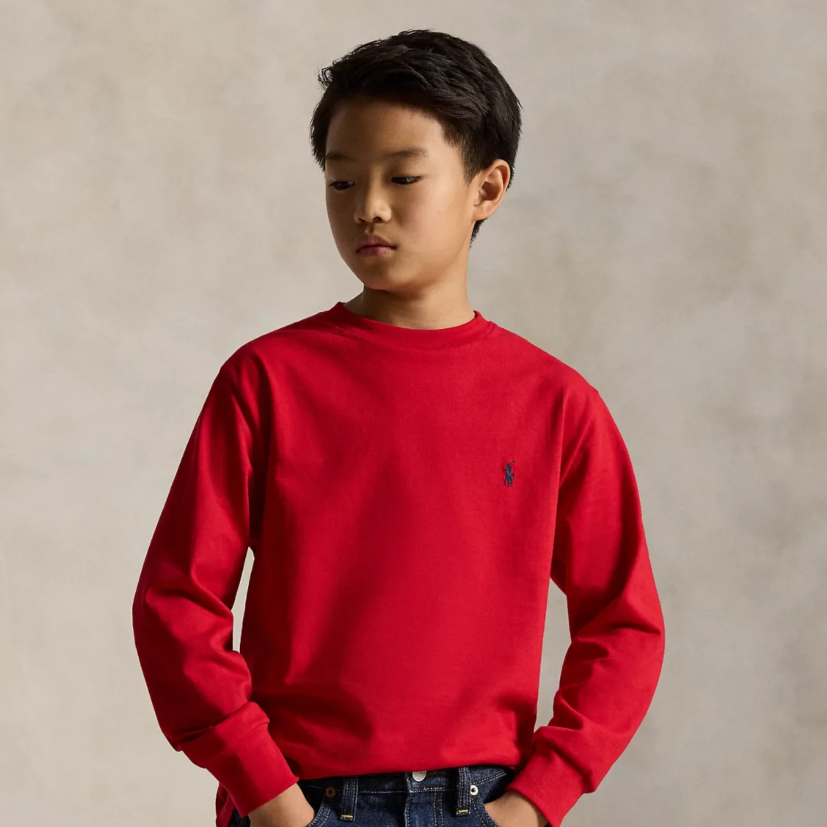 Cotton Jersey Long-Sleeve Tee by Ralph Lauren