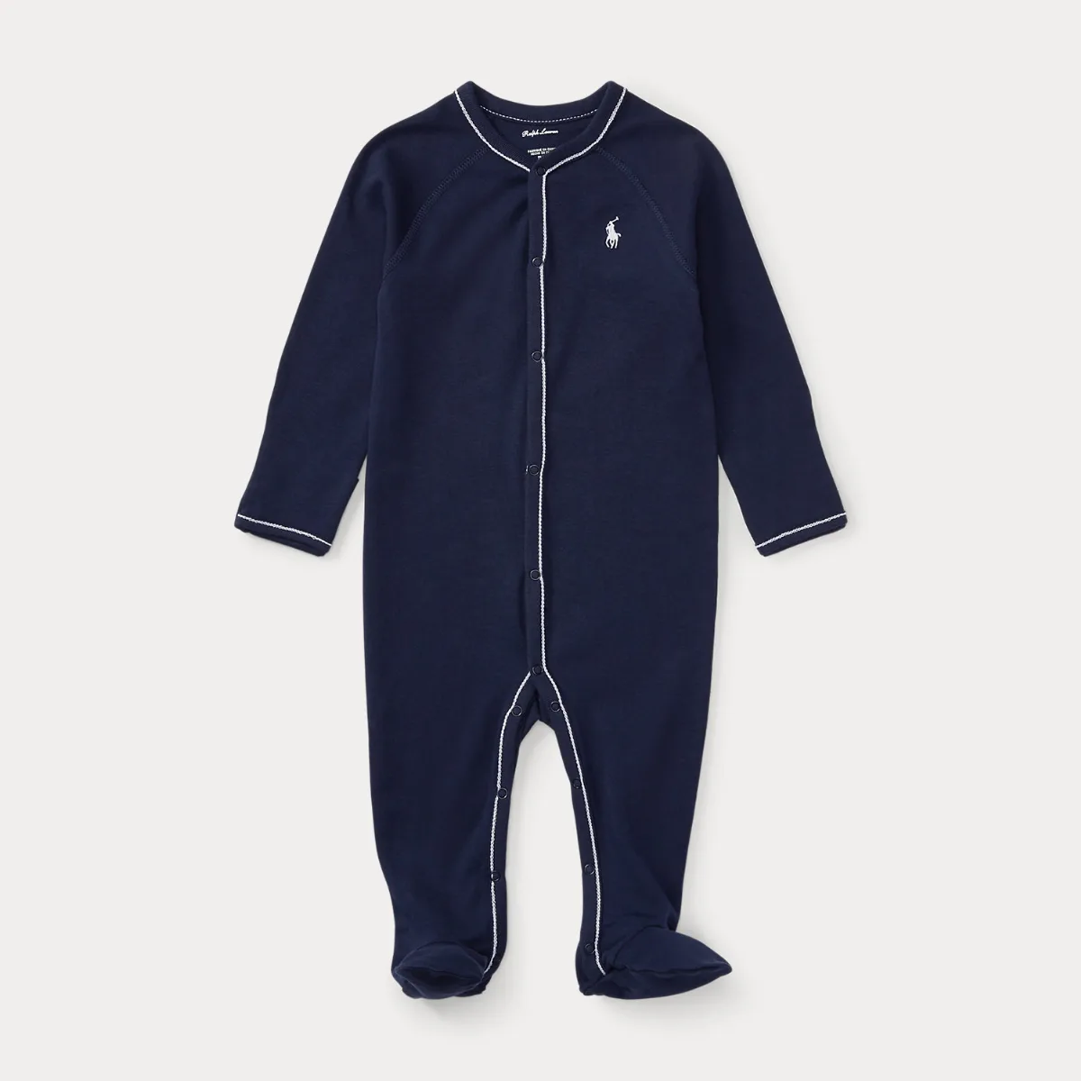Cotton Jersey Footed Coverall by Ralph Lauren
