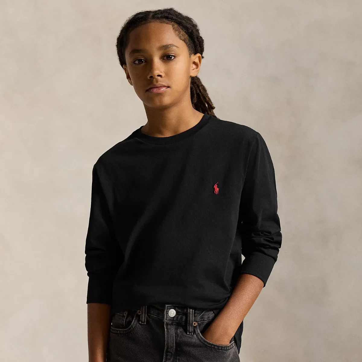 Cotton Jersey Long-Sleeve Tee by Ralph Lauren