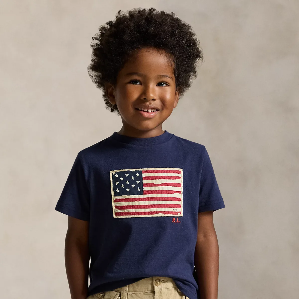 Flag Cotton Jersey Tee by Ralph Lauren