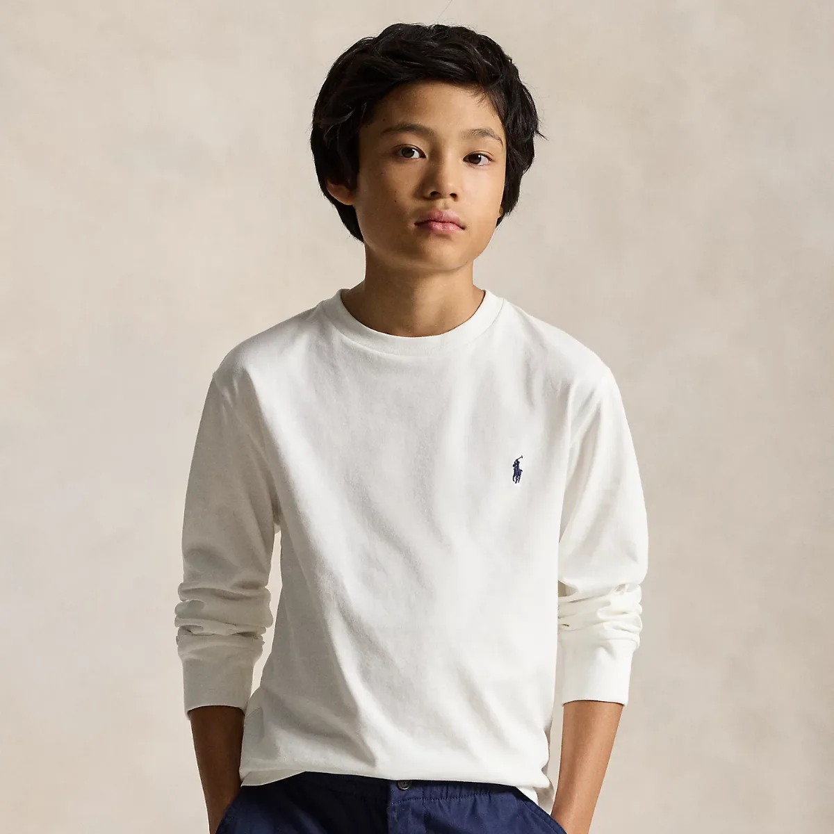 Cotton Jersey Long-Sleeve Tee by Ralph Lauren