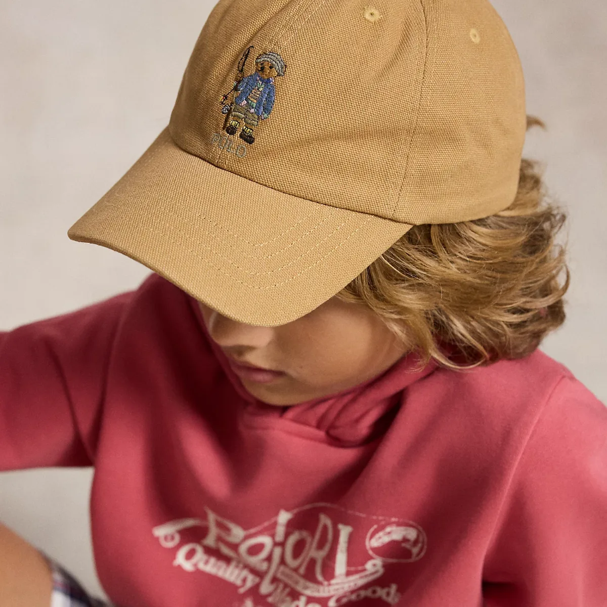 Polo Bear Canvas Ball Cap by Ralph Lauren