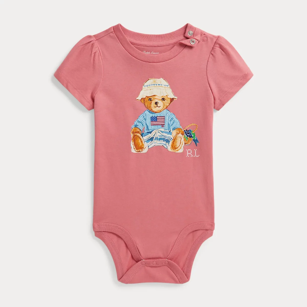 Polo Bear Cotton Jersey Bodysuit by Ralph Lauren