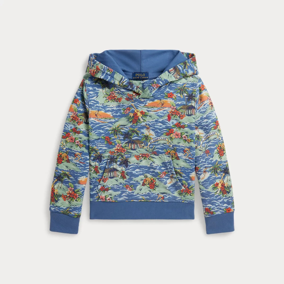 Tropical-Print French Terry Hoodie by Ralph Lauren