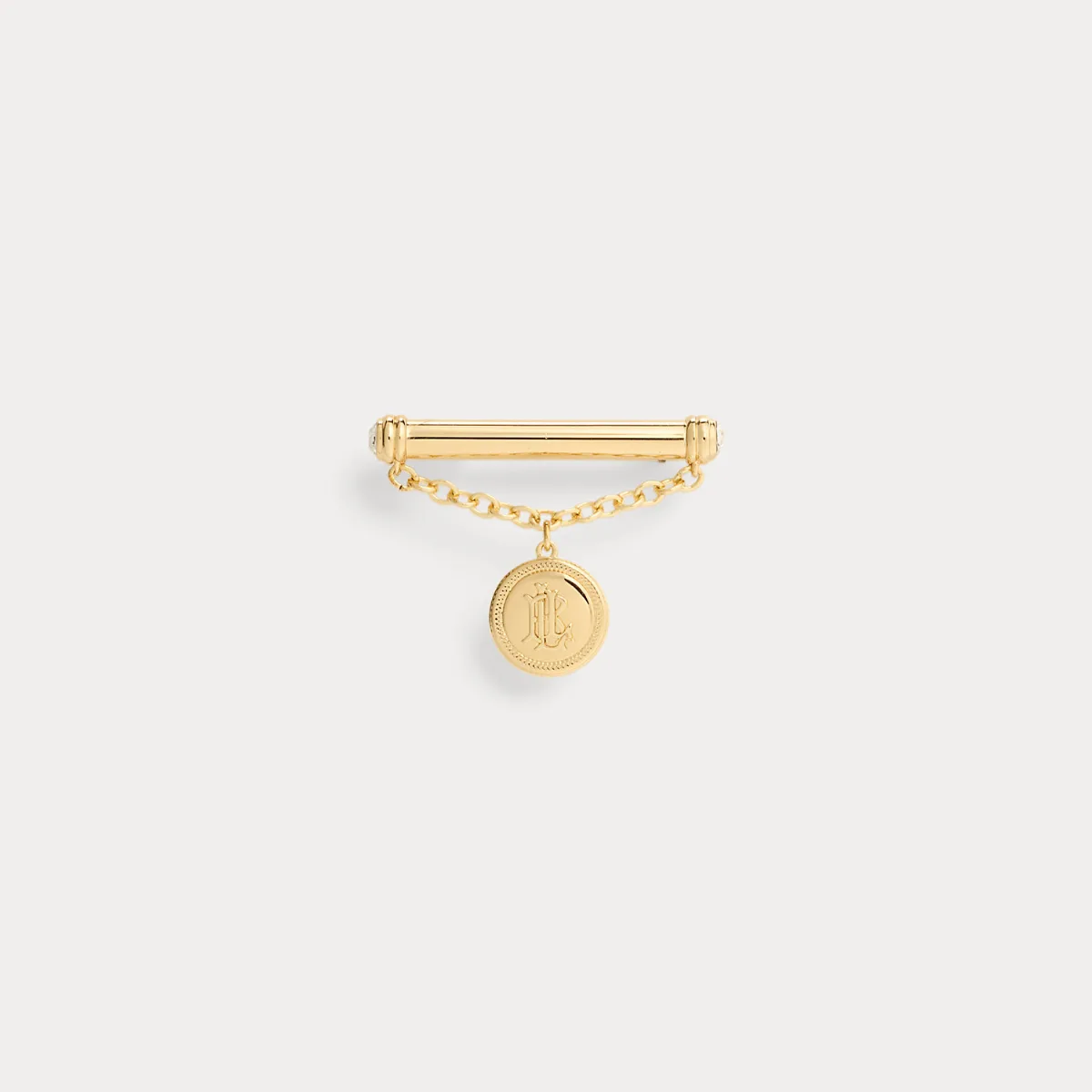 Gold-Plated Crest-Charm Pin by Ralph Lauren