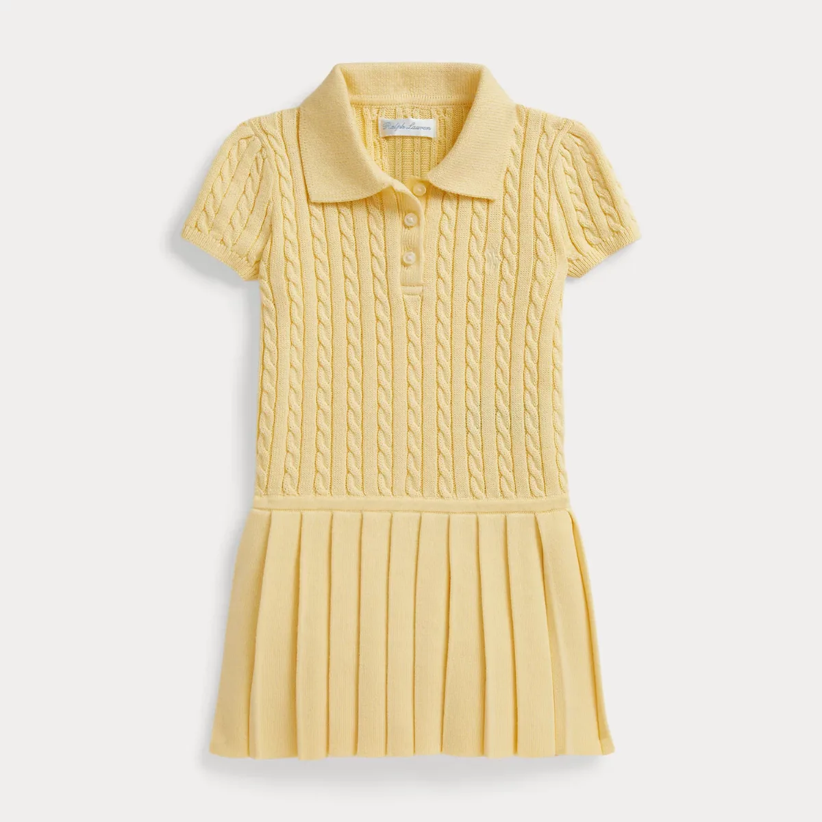 Mini-Cable Polo Sweater Dress by Ralph Lauren