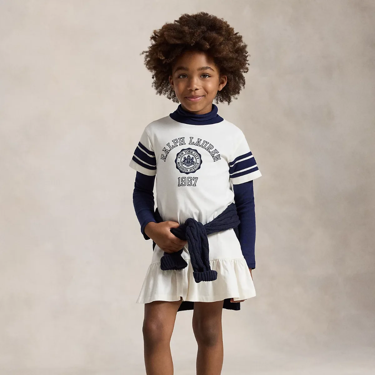 Graphic Cotton Jersey Dress by Ralph Lauren