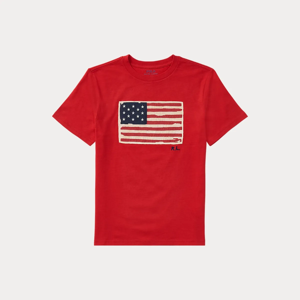 Flag Cotton Jersey Tee by Ralph Lauren
