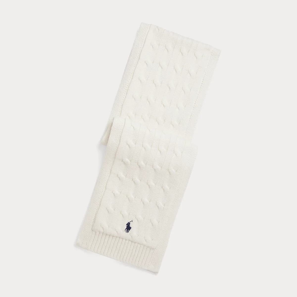 Cable-Knit Cotton Scarf by Ralph Lauren