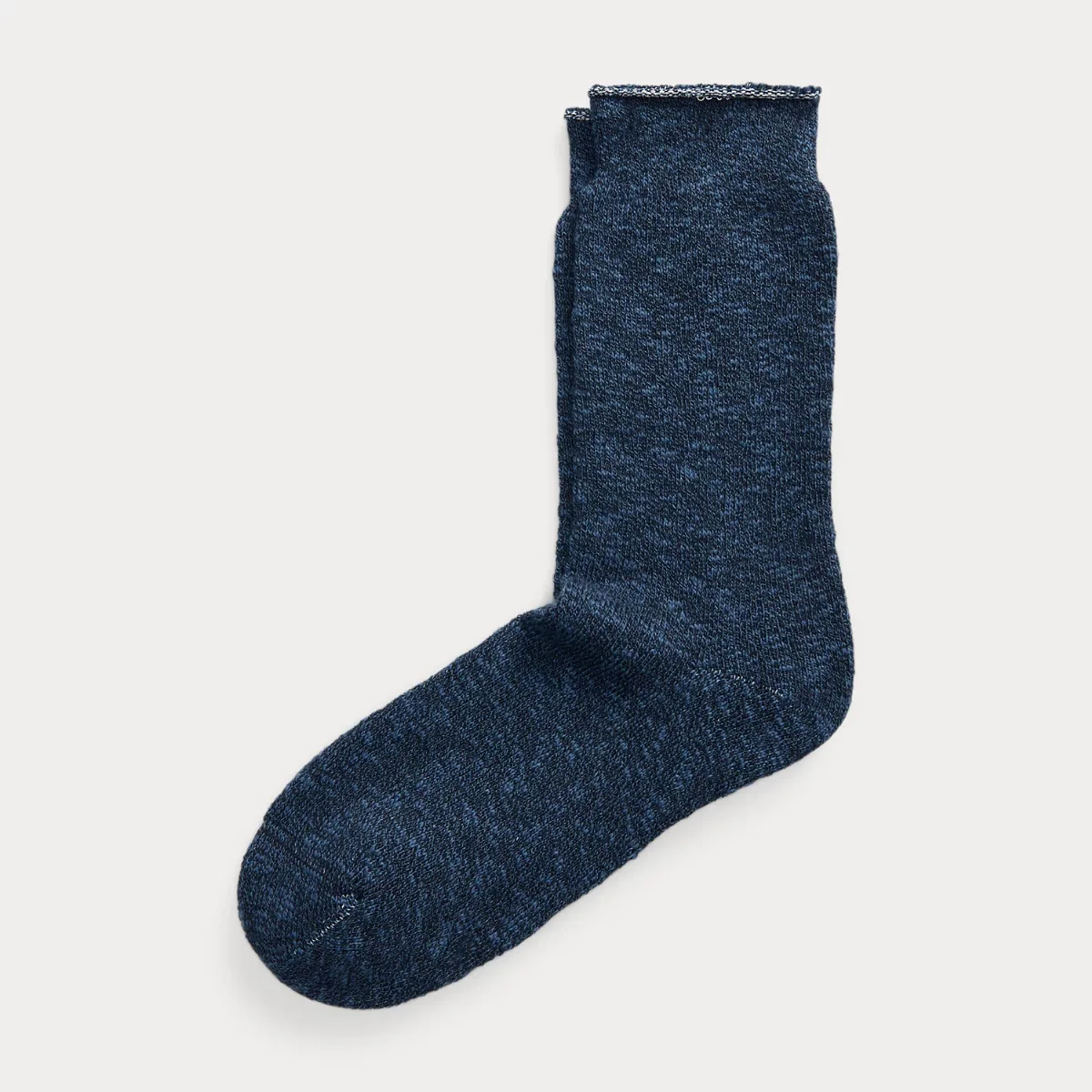 Heathered Stretch Cotton-Blend Socks