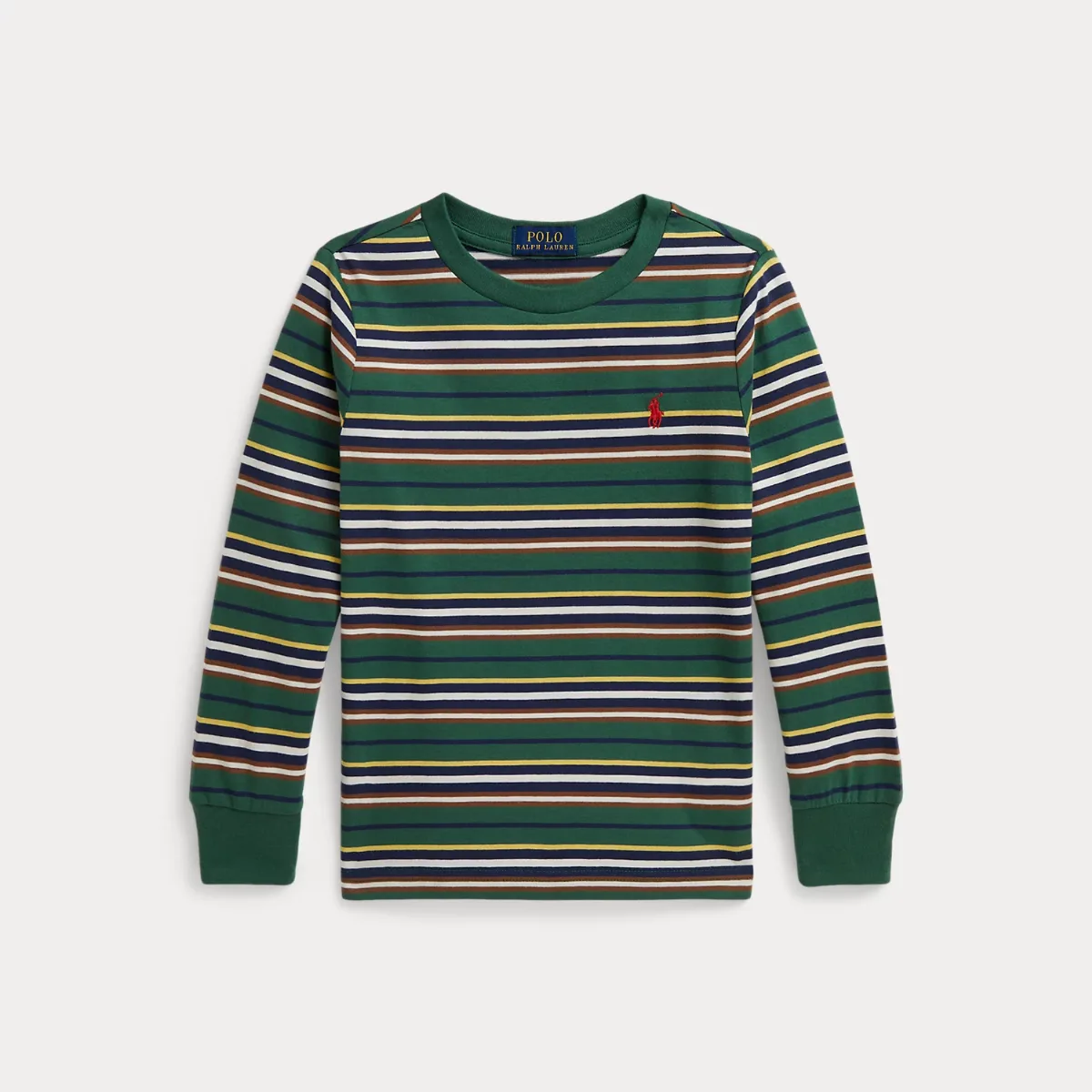 Striped Cotton Long-Sleeve Tee by Ralph Lauren