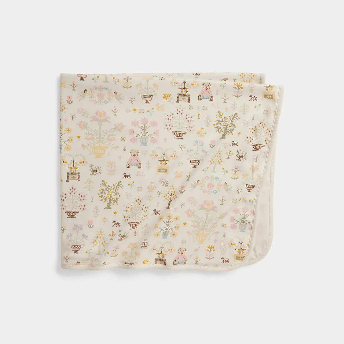 Polo Bear Cotton Interlock Blanket by Ralph Lauren
