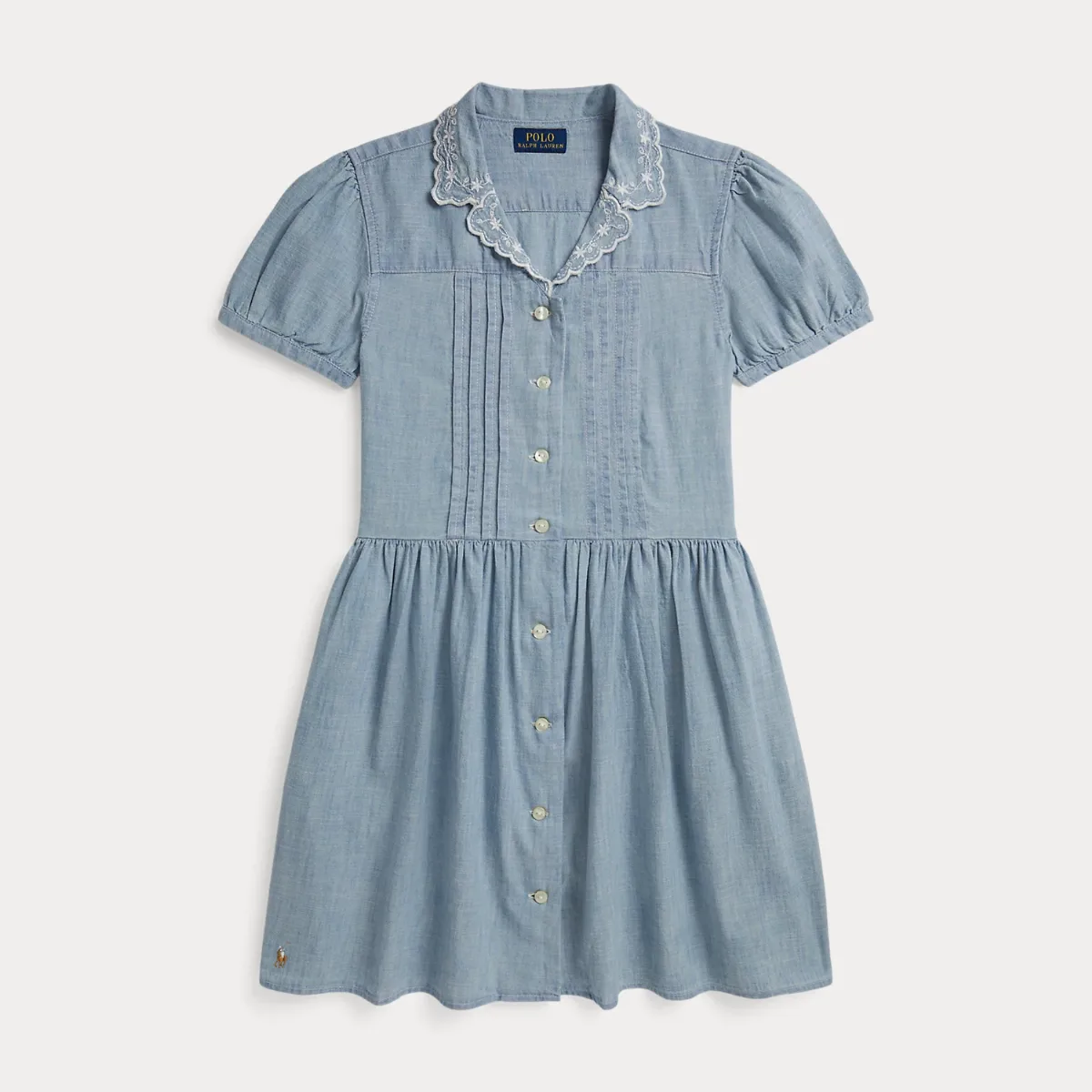 Indigo Cotton Chambray Shirtdress by Ralph Lauren