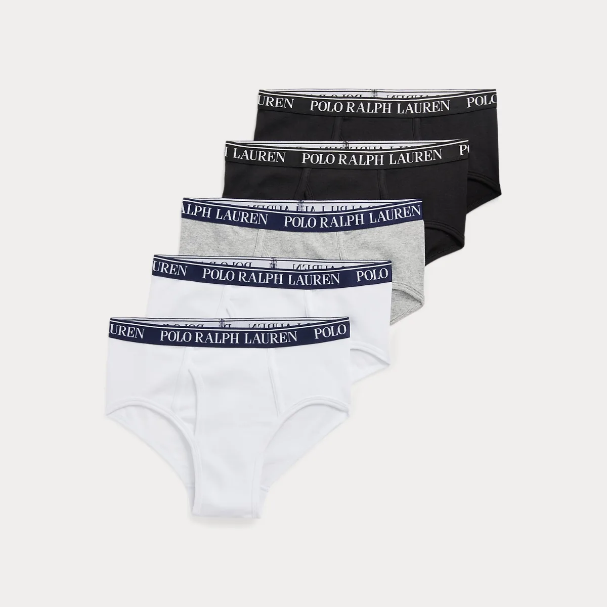 Stretch Cotton Jersey Brief 5-Pack by Ralph Lauren