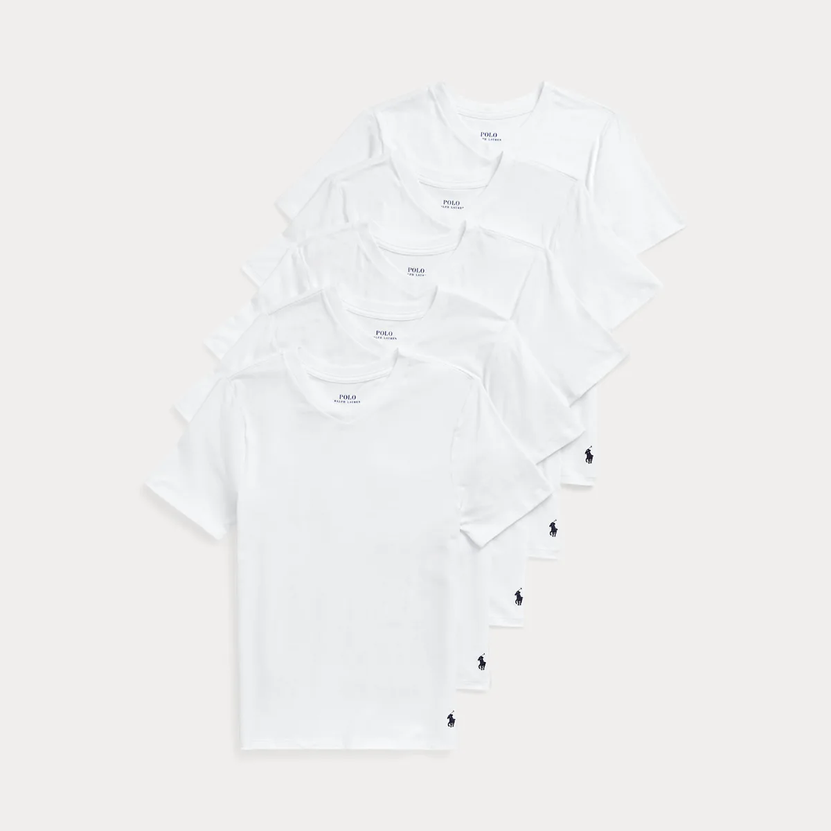 Stretch Cotton Jersey V-Neck 5-Pack by Ralph Lauren