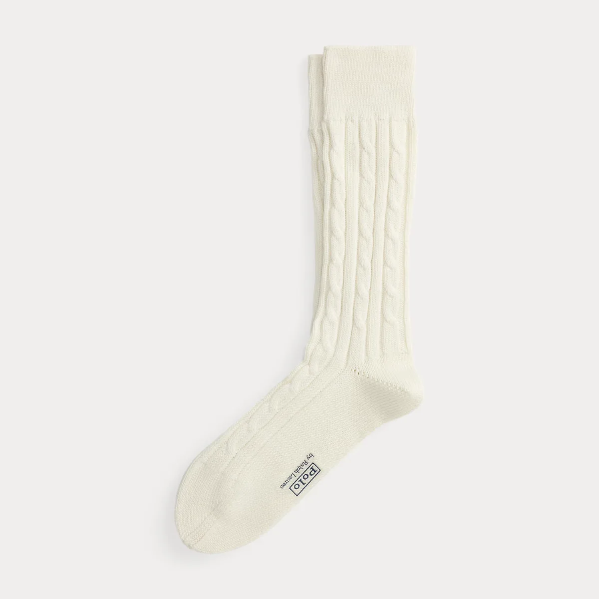 Cable-Knit Cotton-Blend Socks