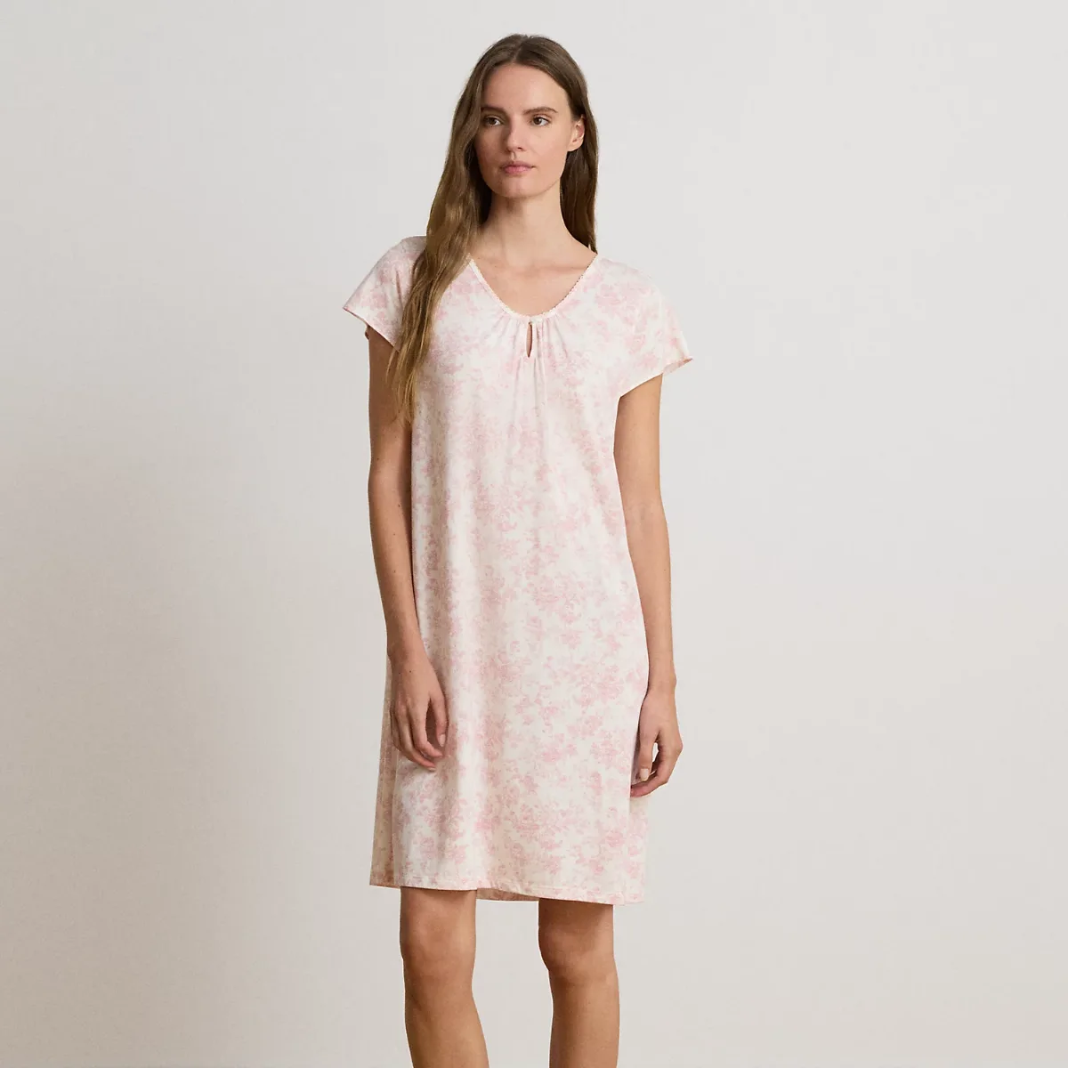 Jersey Flutter-Sleeve Nightgown by Ralph Lauren