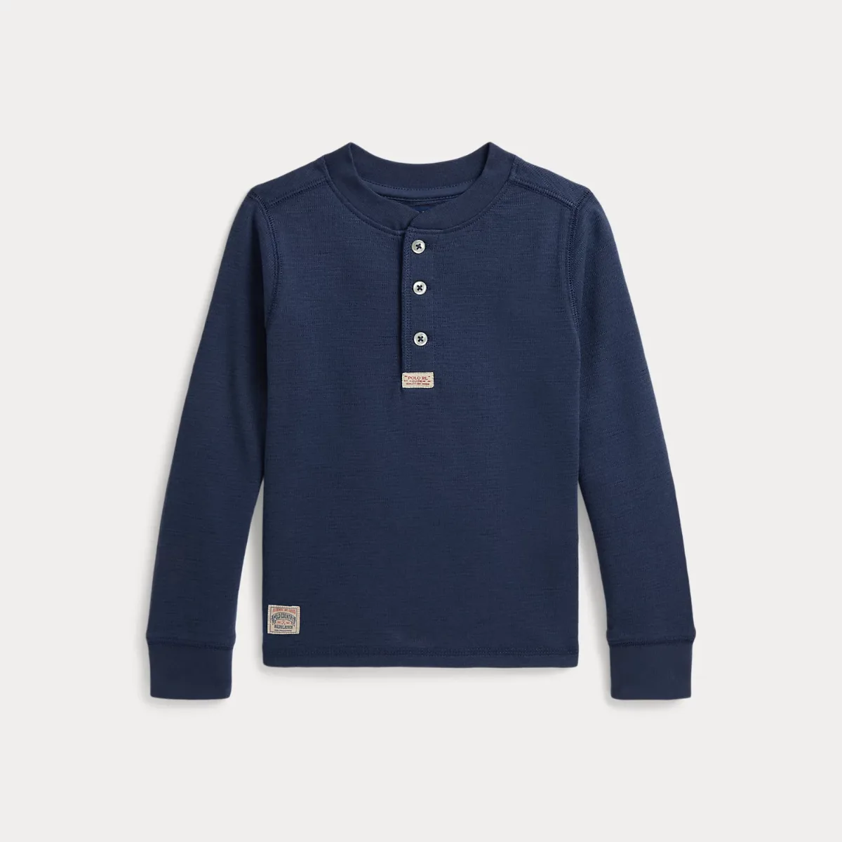 Waffle-Knit Henley Shirt by Ralph Lauren