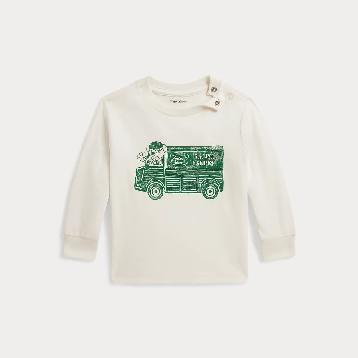 Ralph's Coffee Polo Bear Long-Sleeve Tee by Ralph Lauren