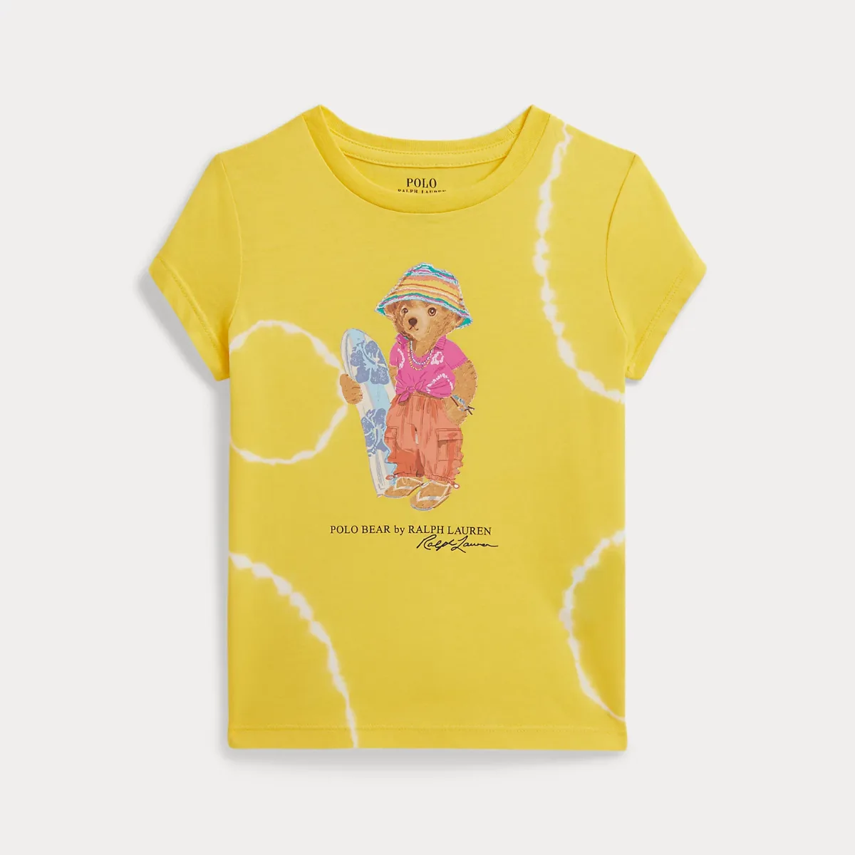 Tie-Dye Polo Bear Cotton Tee by Ralph Lauren