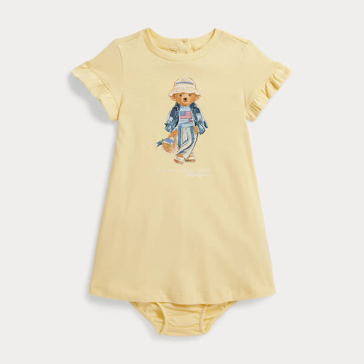 Polo Bear Cotton Jersey Dress & Bloomer by Ralph Lauren