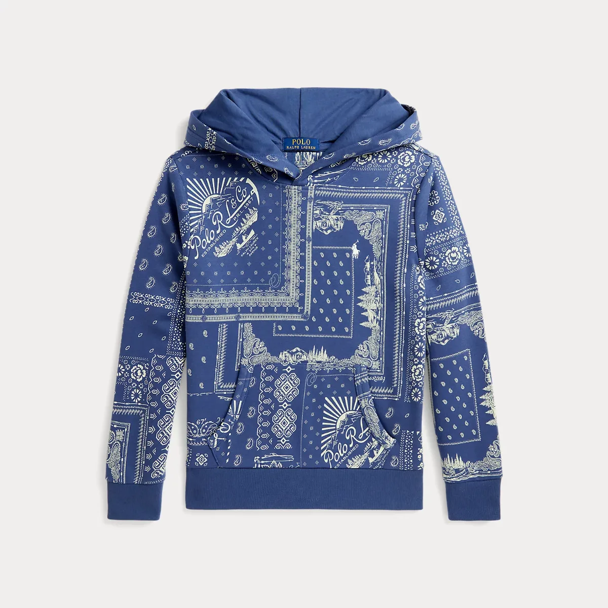 Bandanna-Print French Terry Hoodie by Ralph Lauren